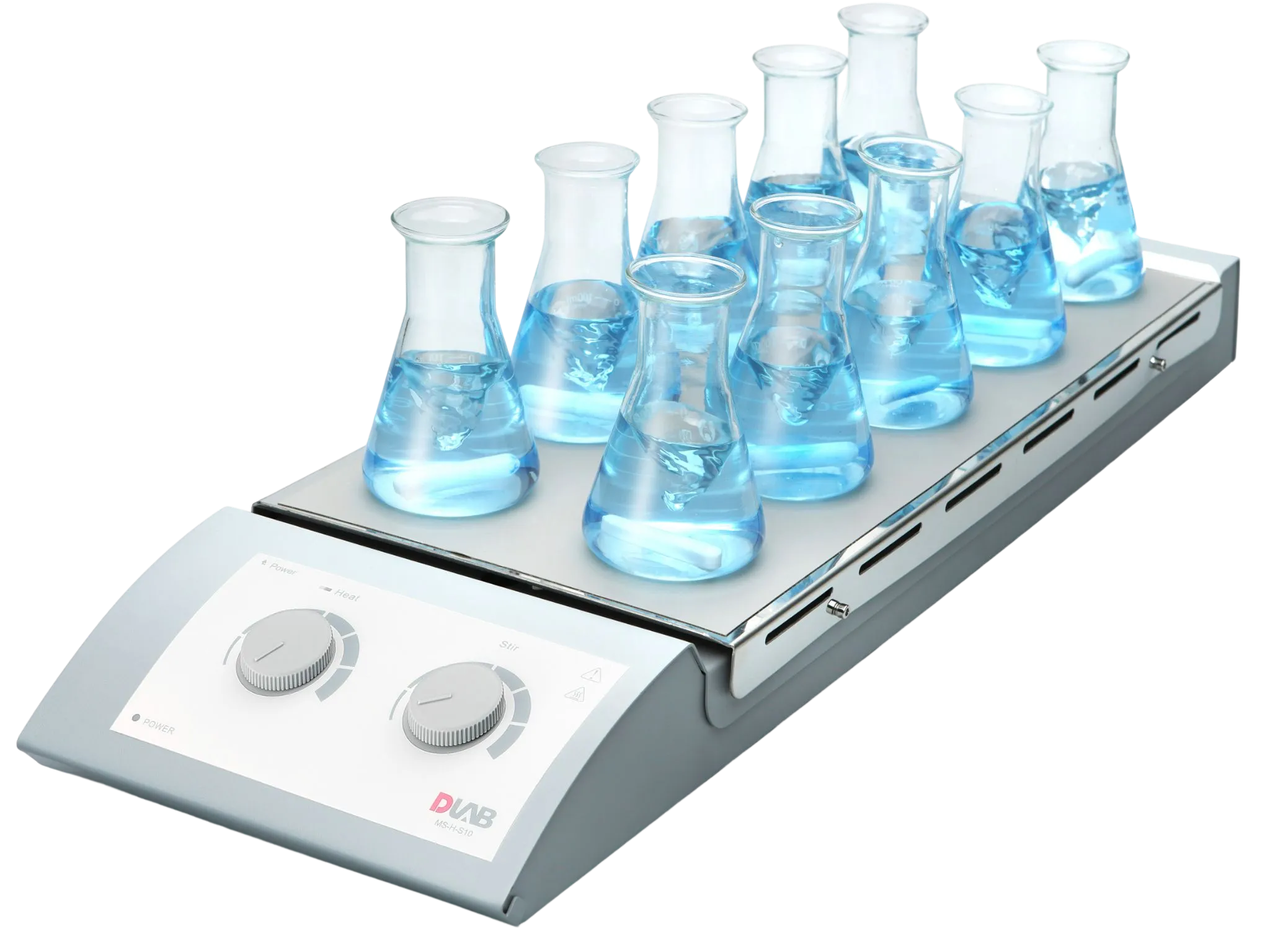 MS-H-S10 10-Position Magnetic Hotplate Stirrer