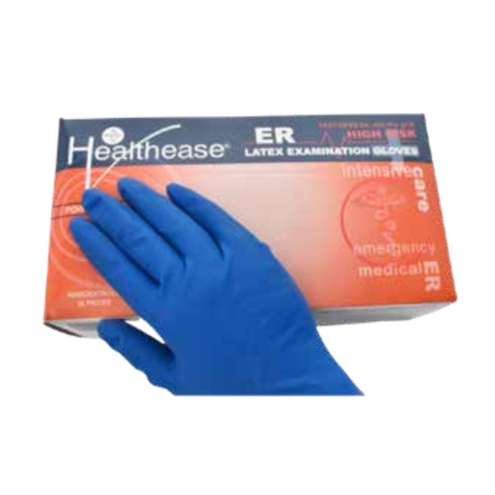 Gloves, Non Sterile Powder Free High Risk ER Blue