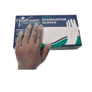 Healthease Vinyl Examination Gloves Non Sterile Powder Free
