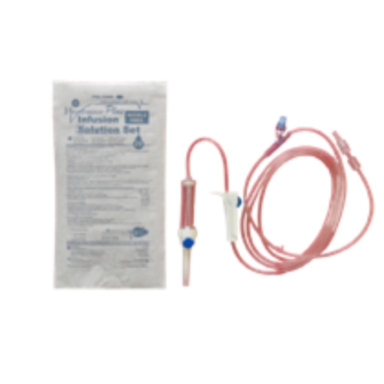 Healthease Plus IV Admin Solution Set 20 Drop Adult – Needle Free ...